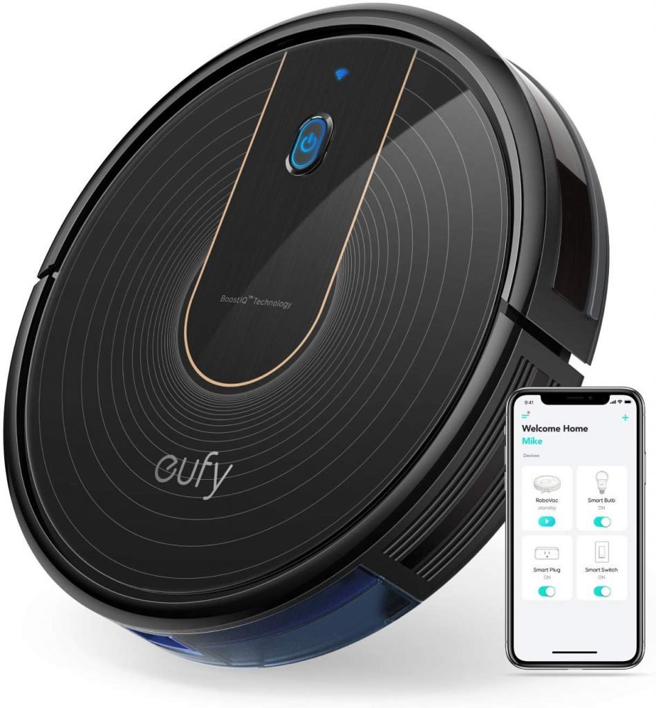 eufy [BoostIQ] RoboVac 15C, Wi-Fi, Upgraded, Super-Thin, 1300Pa Strong Suction Quiet, Self-Charging Robotic Vacuum Cleaner