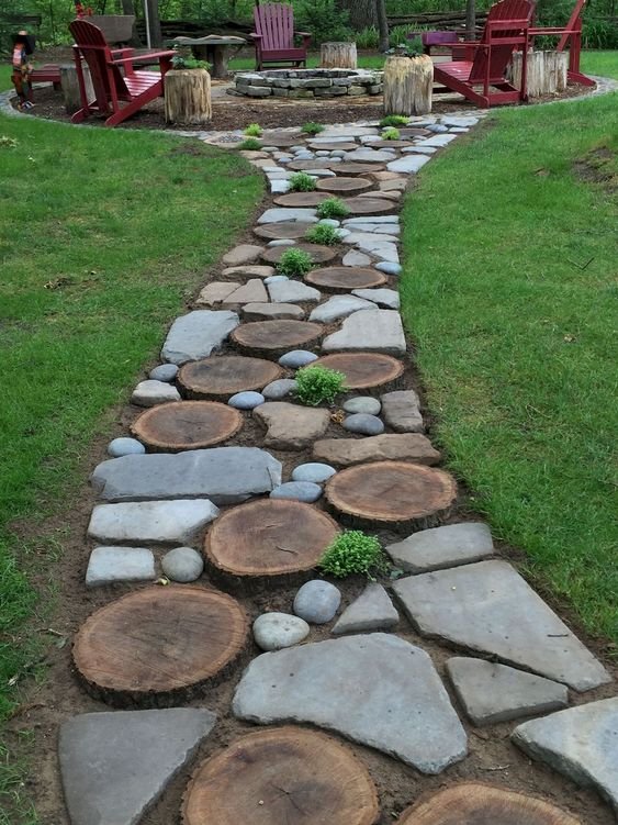 Backyard Rock Pathways