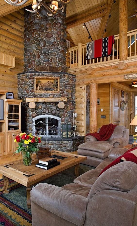 small log cabin interior design ideas