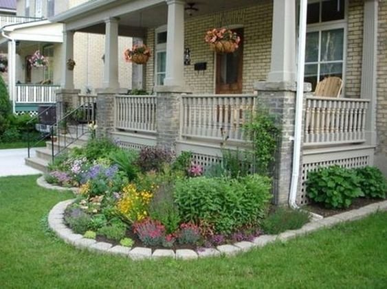 Rustic Front Yard Landscaping Ideas 